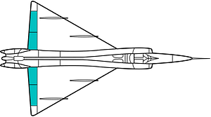 Convair F-102A Delta Dagger elevon