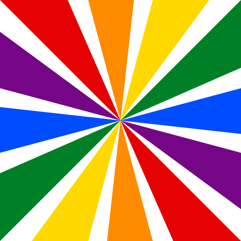 Rainbow Starburst pattern 04