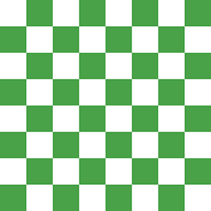 Chessboard green squares