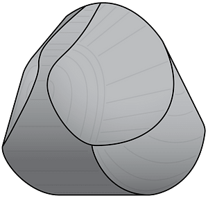 Structure of the characteristic gömböc by Domokos and Várkonyi