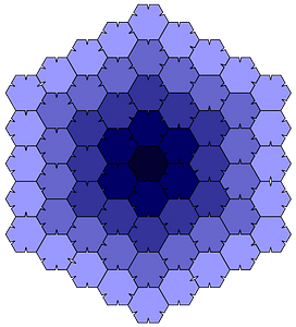 Heesch's problem. Ammann's example of a polygon with Heesch number 3