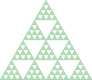 Representation of number 10000 in Sierpinski Triangle