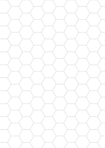 Page blanche A4 hexagonale 15mm