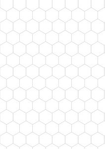 Page blanche A4 hexagonale 15mm 90d