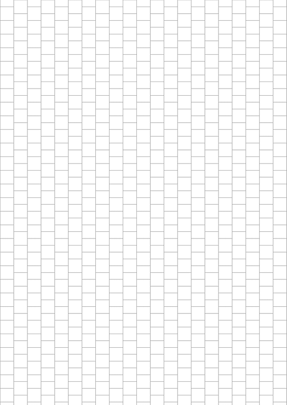 Page blanche A4 carres quinconce 1cm