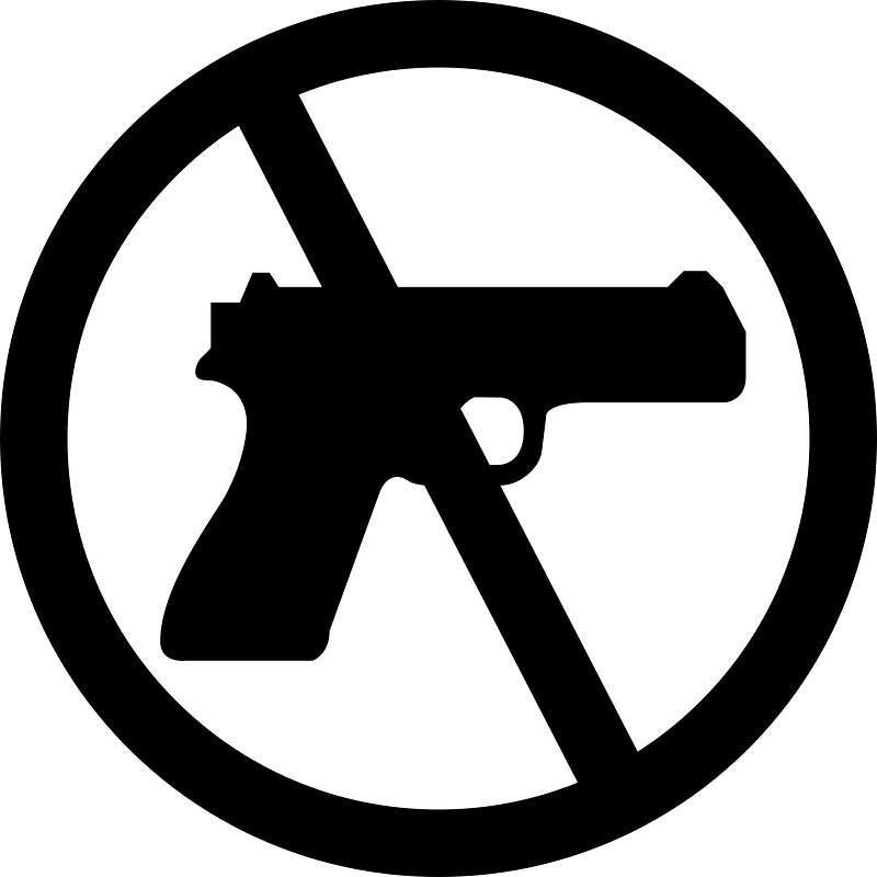 No weapons flat icon