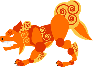 Shisa mythical creature - guardian lion