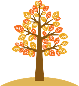 Tree with autumn leaves