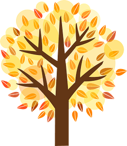Tree with autumn leaves