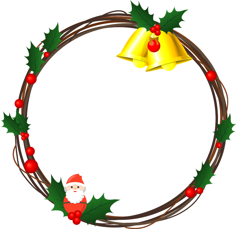 Christmas wreath bell
