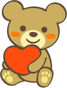 Teddy Bear Is Holding a Red Heart