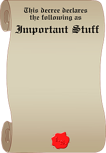 Important stuff scroll