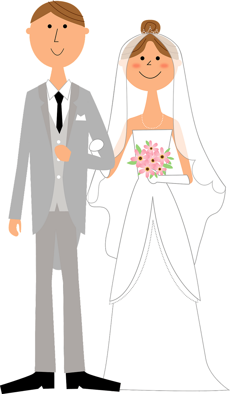 Wedding - bride and groom