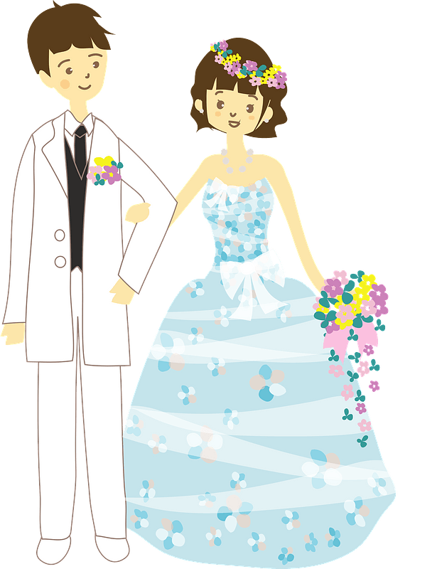 Wedding - bride and groom