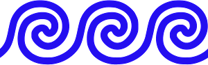 Waves meander pattern