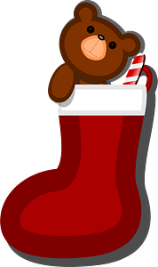 Teddy bear stocking