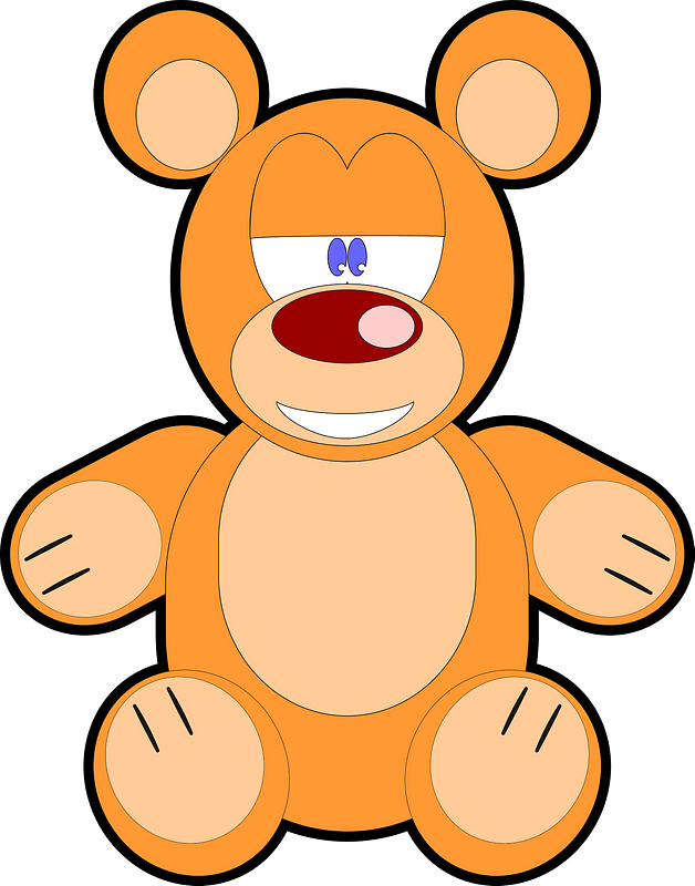 Sleepy cartoon bear