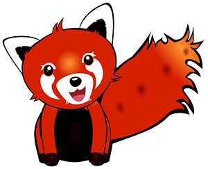 Cute red panda