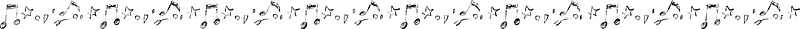 Line of Musical Notes
