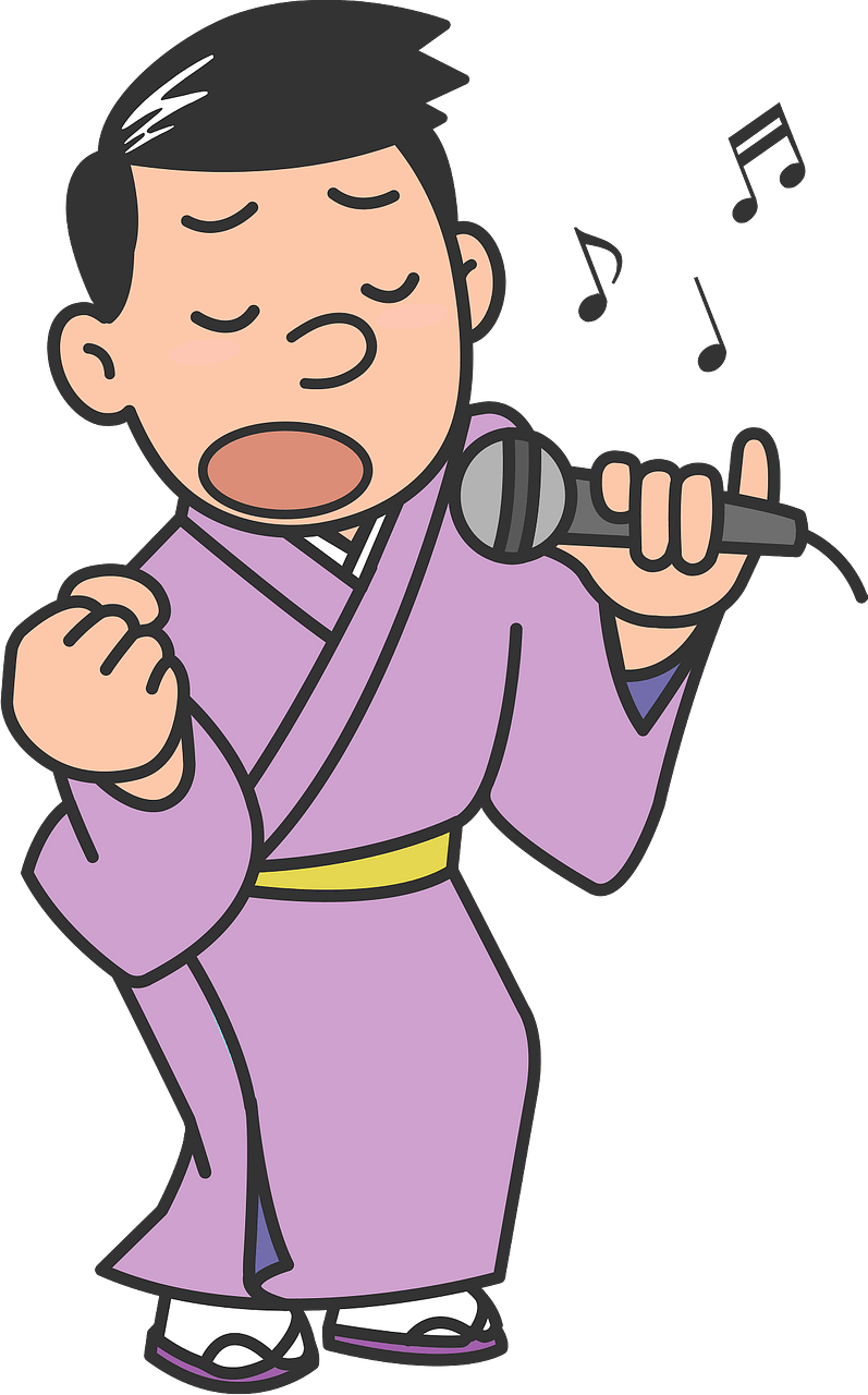 Man is singing