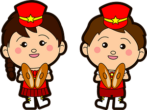 Marching band cymbal players