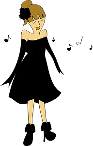 Woman s singing