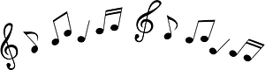 Music notes line