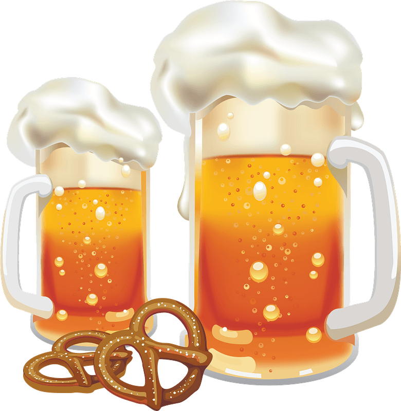 Beer and pretzels
