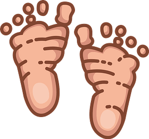 Baby feet - Free vector clipart images on creazilla.com