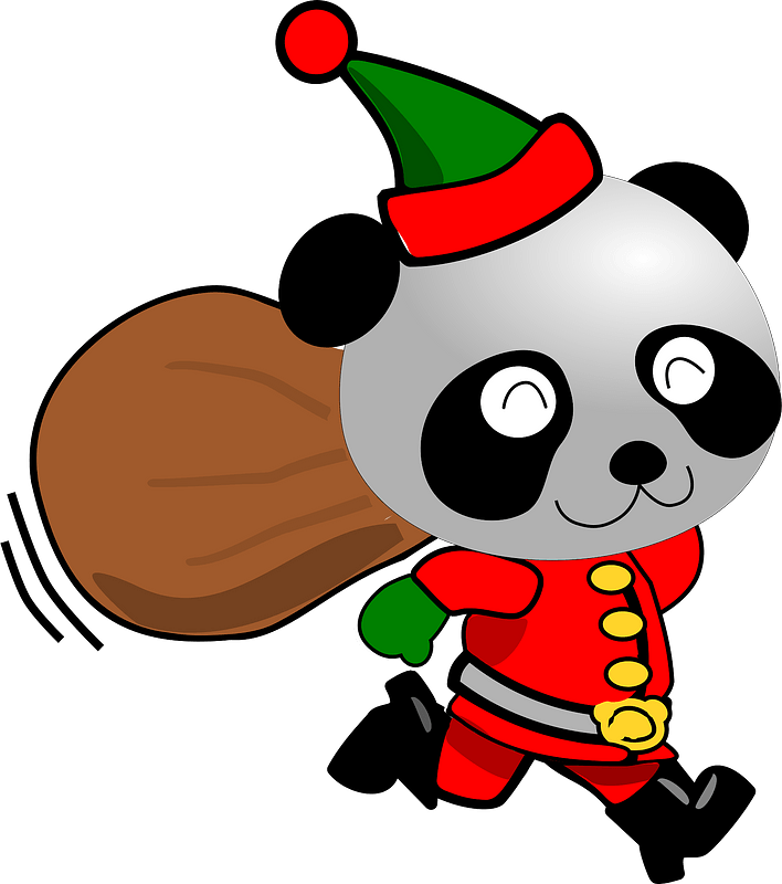 Santa panda