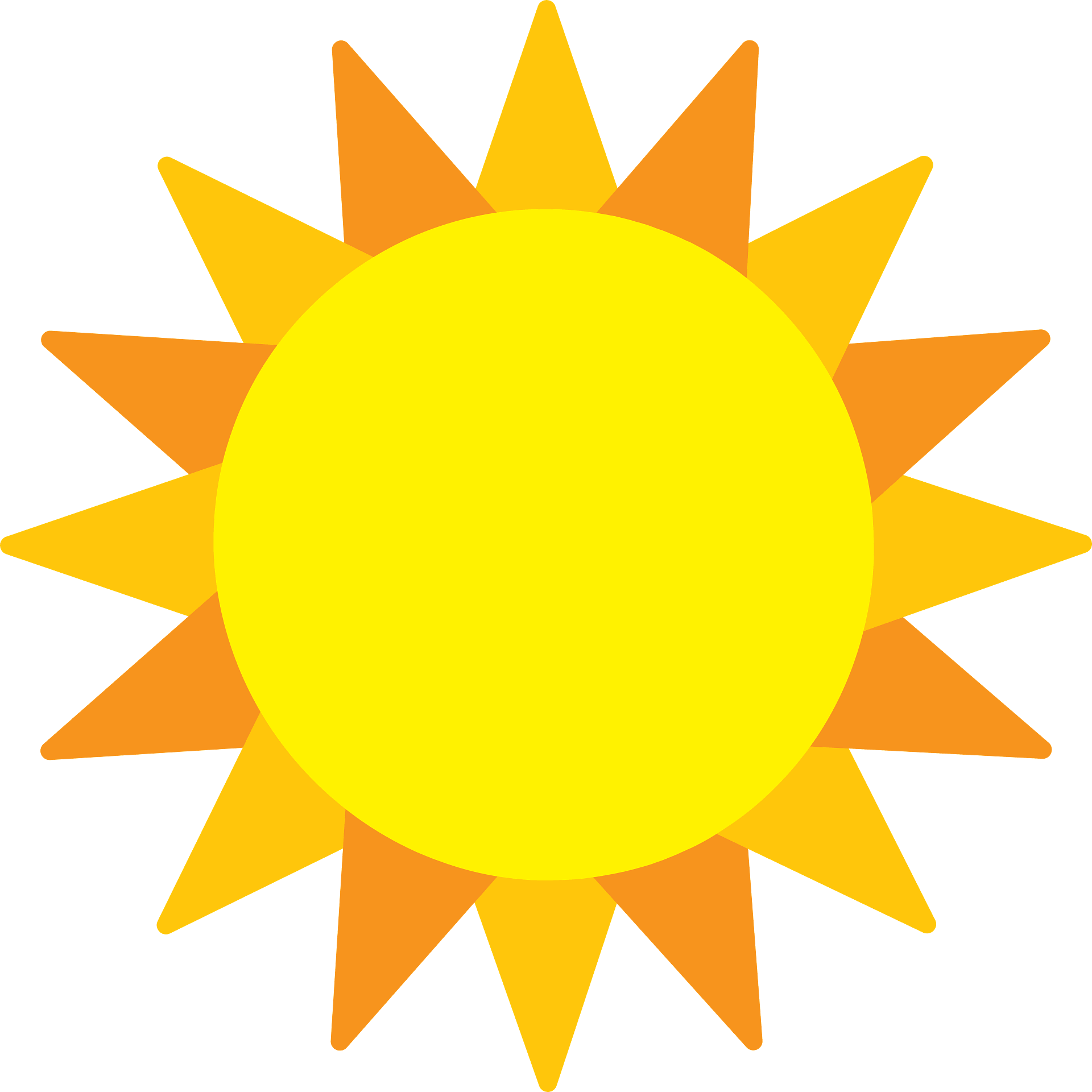 Sun - Free vector clipart images on creazilla.com