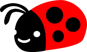 Smiling ladybug