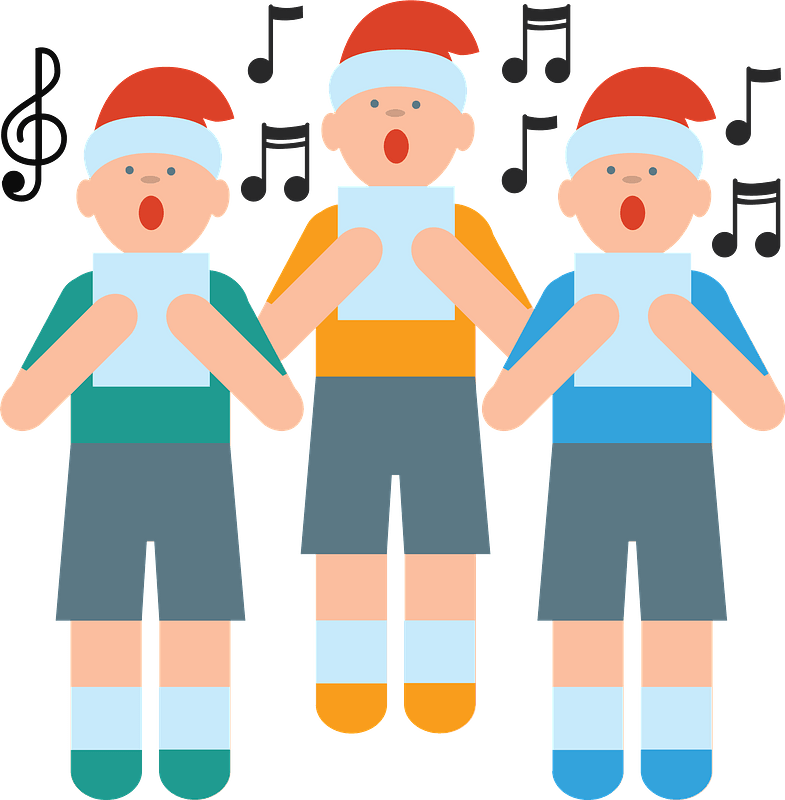 Christmas carolers