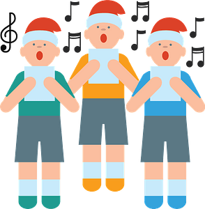 Christmas carolers