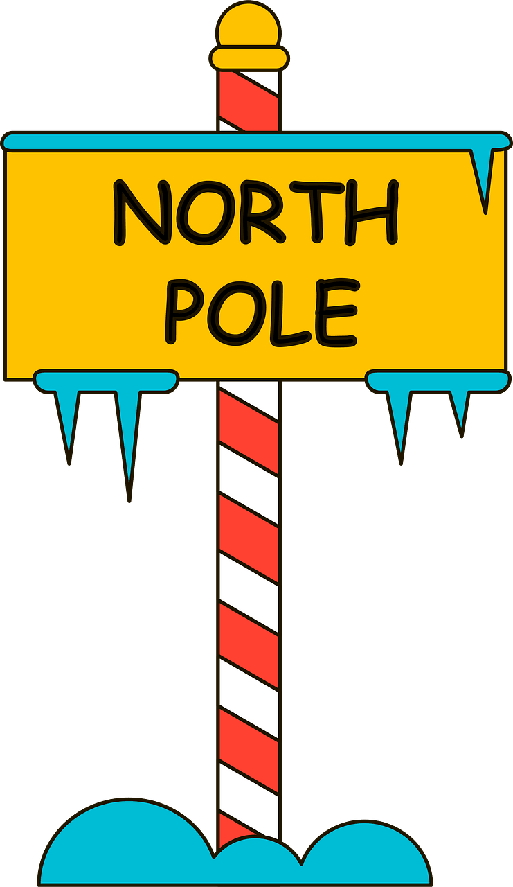North pole sign