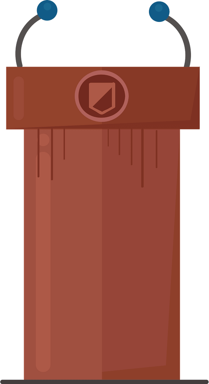 President podium