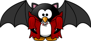 Scary penguin