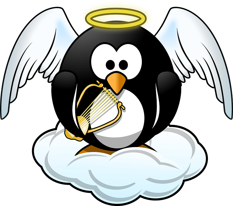 Penguin in heaven