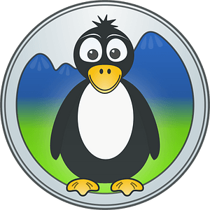 Penguin in the mountains