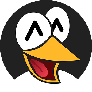 Happy penguin face