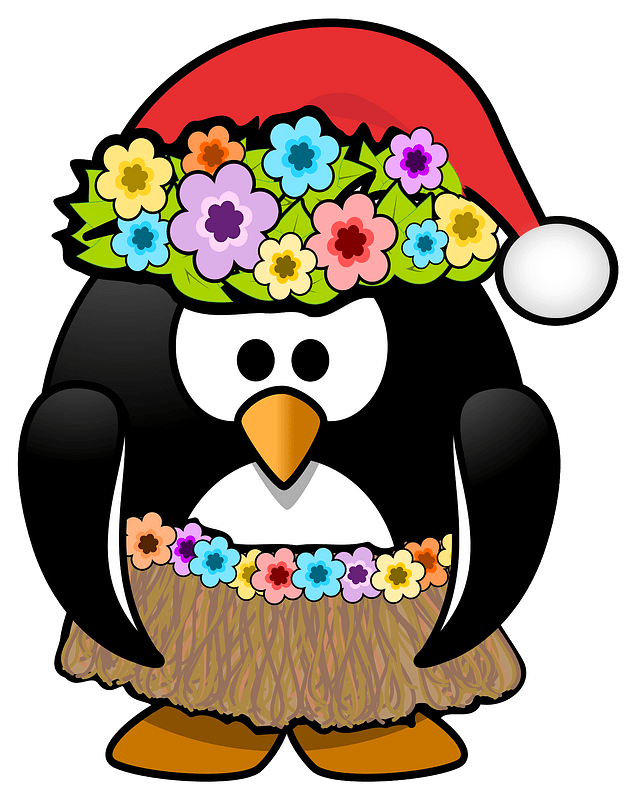 Christmas in July penguin