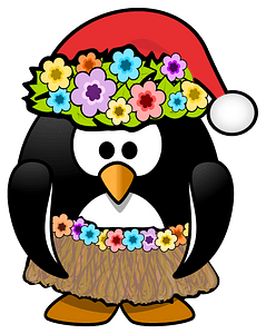 Christmas in July penguin