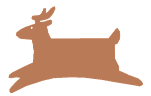 Running deer