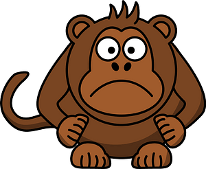 Sad monkey