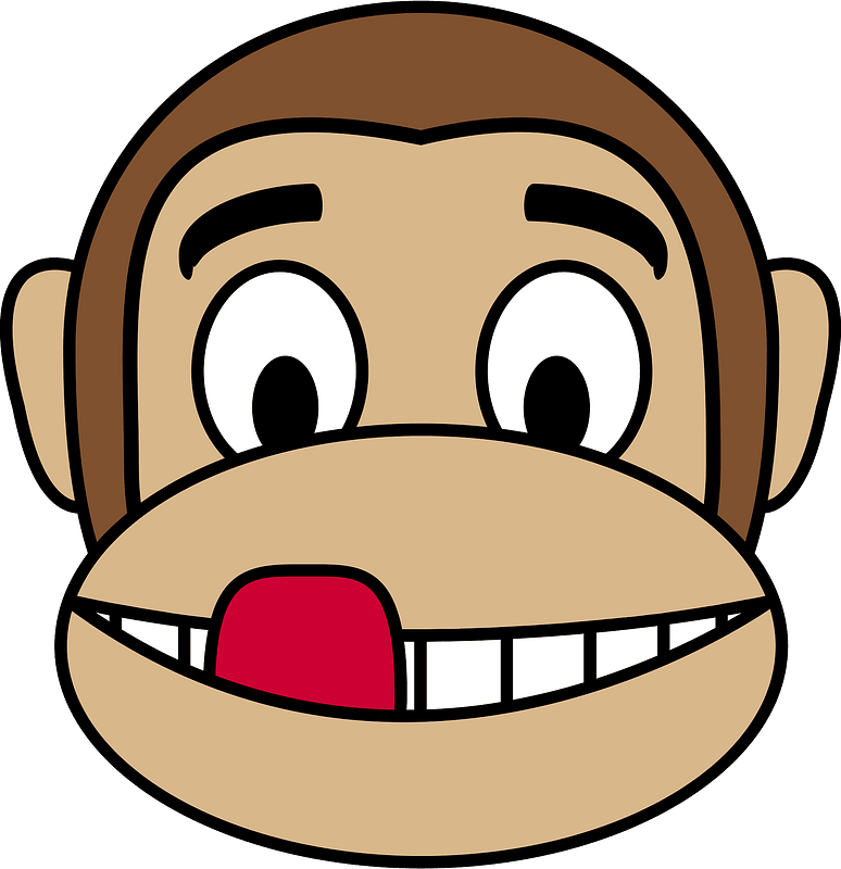 Cocky monkey face