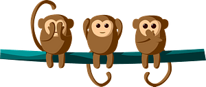 Three wise monkeys