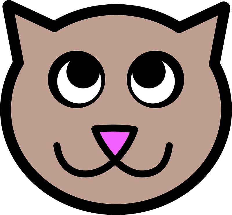 Cute cat face