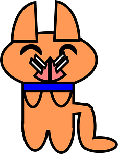 Ginger cat with blue collar