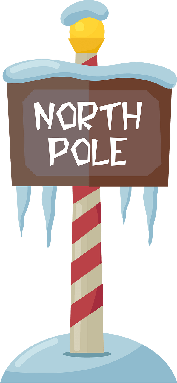 North pole sign