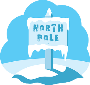 North pole sign